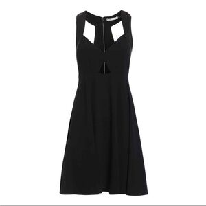 Alice + Olivia Lamb Leather Mini Dress